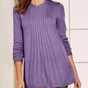 SOFT SURROUNDINGS Sydney Knit Wool Blend Sweater